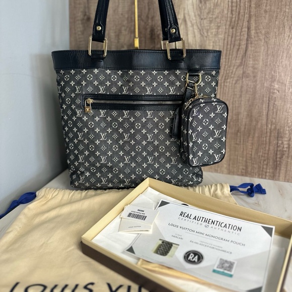 Louis Vuitton Lucille GM Black Denim - Picture 1 of 8